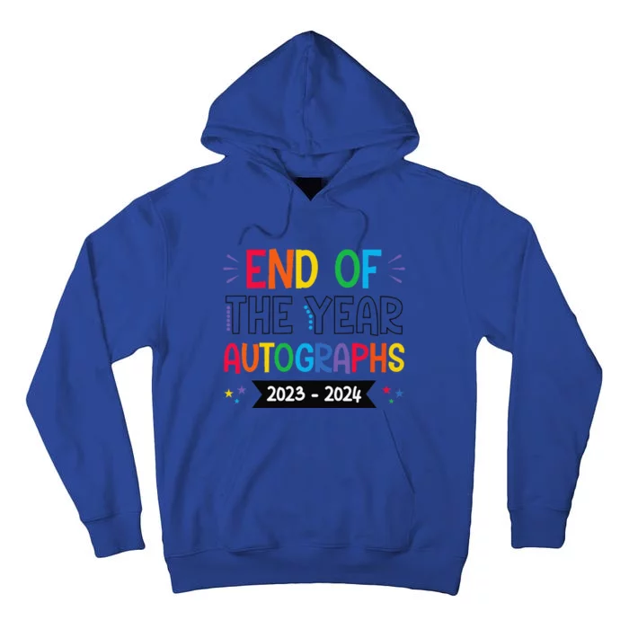 End Of The Year Autographs 20232024 Last Day Of School Tall Hoodie