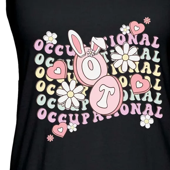 Easter Occupational Therapy Spring OT Assistant COTA OTA Ladies Essential Flowy Tank