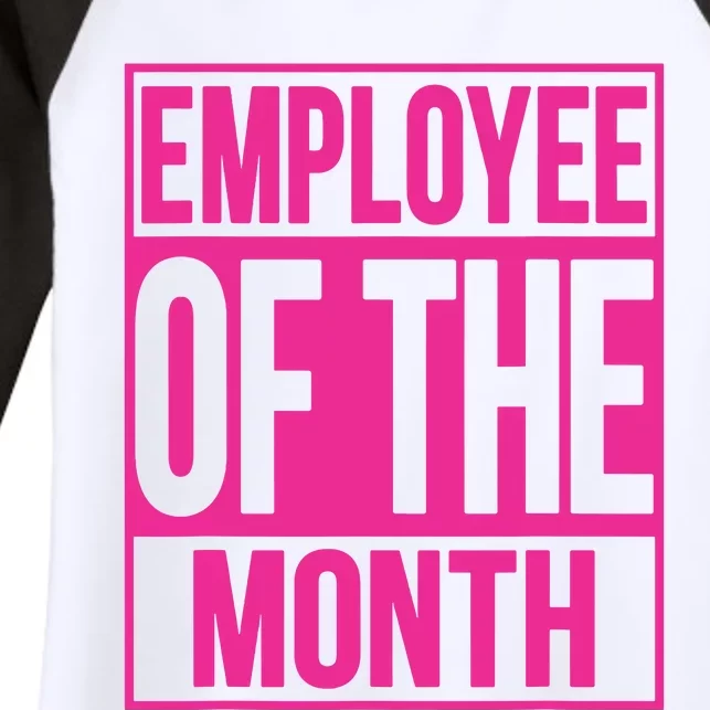 Employee Of The Month Reward Gift For Best Worker Women's Tri-Blend 3/4-Sleeve Raglan Shirt