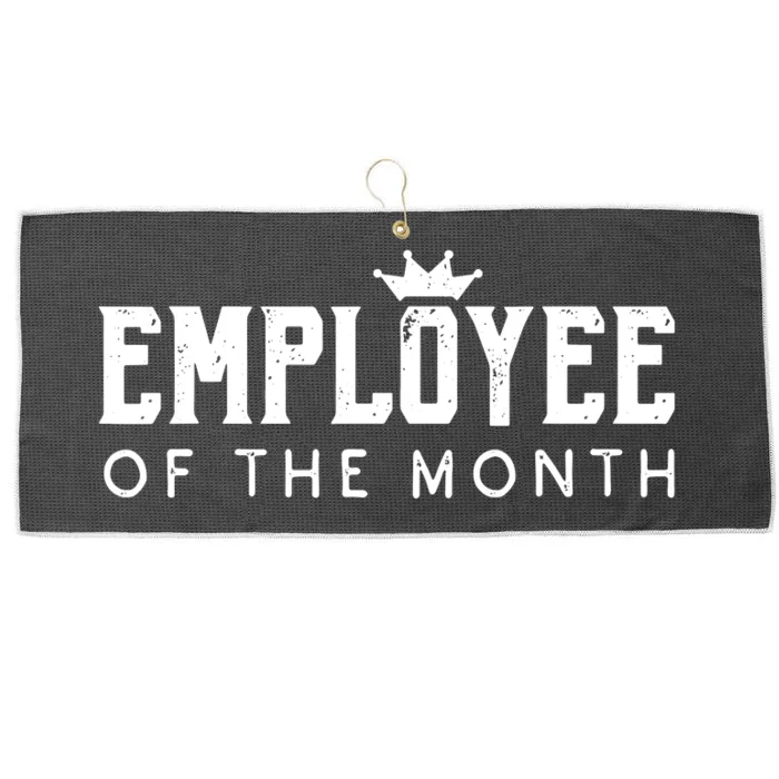 Employee Of The Month Top Best Worker Large Microfiber Waffle Golf Towel