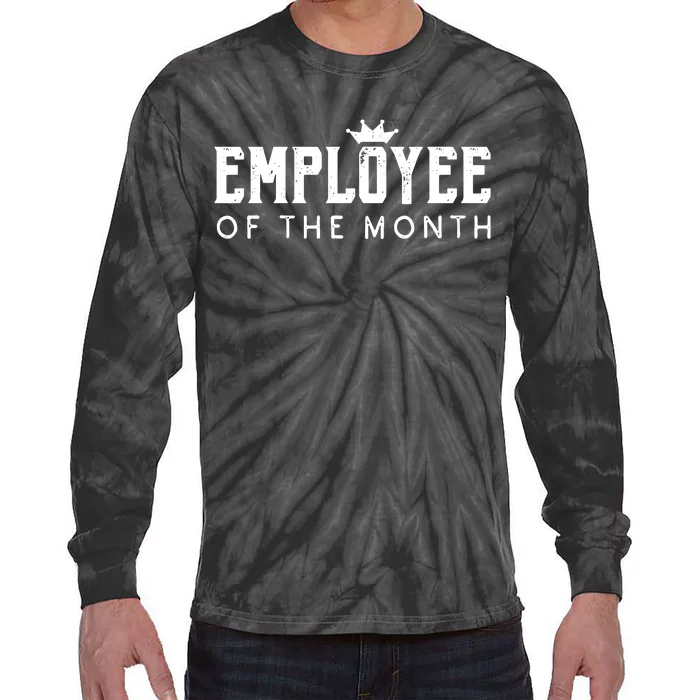 Employee Of The Month Top Best Worker Tie-Dye Long Sleeve Shirt