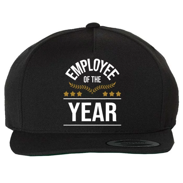 Employee Of The Year Boss Staff Employee Appreciation Wool Snapback Cap