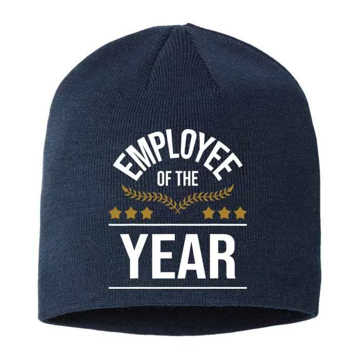 Employee Of The Year Boss Staff Employee Appreciation 8 1/2in Sustainable Knit Beanie