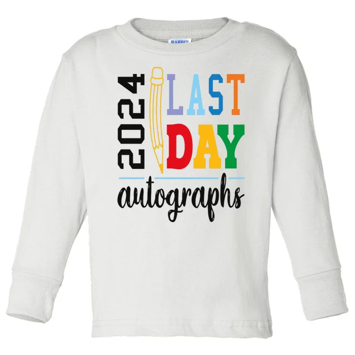 End Of The Year Autographs 2024 Toddler Long Sleeve Shirt