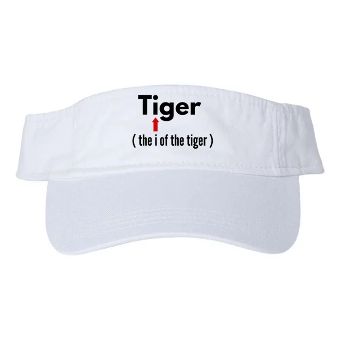 Eye Of The Tiger Pun Gift. Sarcastic Humor Dad Jokes Valucap Bio-Washed Visor