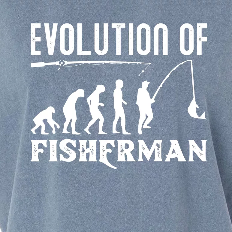 Evolution Of The Fishman Funny Fisherman Garment-Dyed Women's Muscle Tee