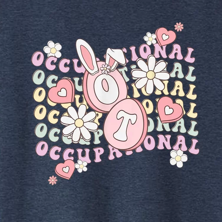 Easter Occupational Therapy Spring OT Assistant COTA OTA Women's Crop Top Tee