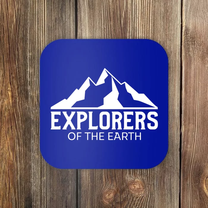 Explorers Of The Earth For Nature Lovers Illustration Gift Coaster