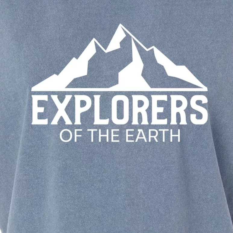 Explorers Of The Earth For Nature Lovers Illustration Gift Garment-Dyed Women's Muscle Tee