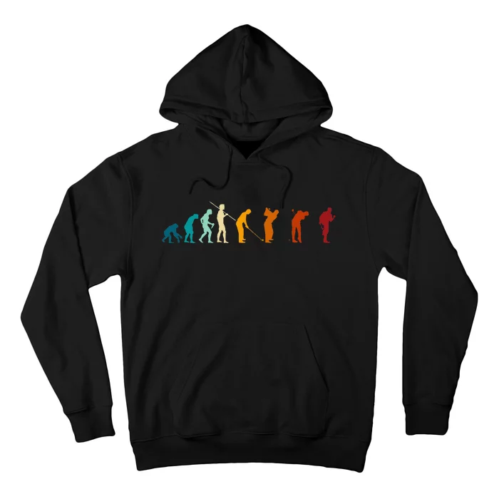 Evolution Of The Golfing Man Hoodie