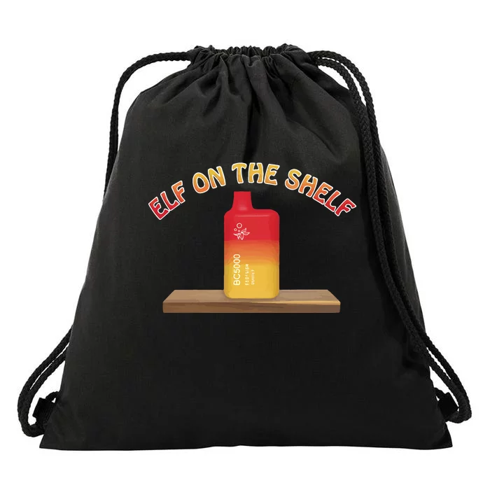 Elf On The Shelf Drawstring Bag