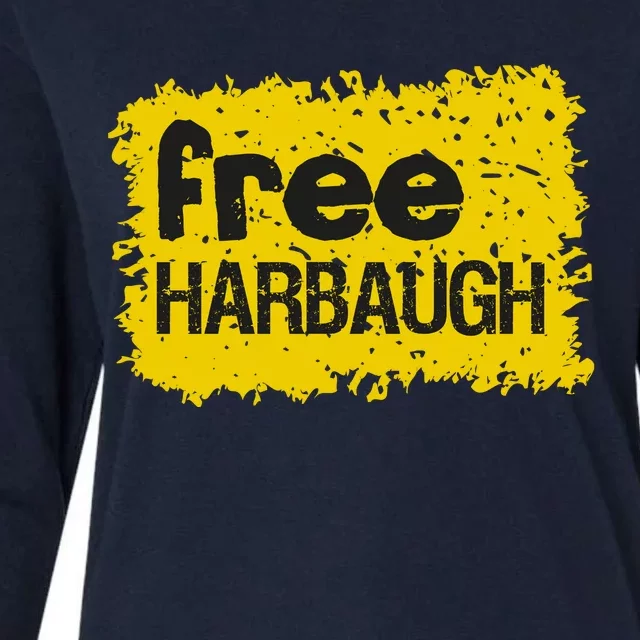 Eat Off The Floor Trending Free Harbaugh Womens Cotton Relaxed Long Sleeve T-Shirt