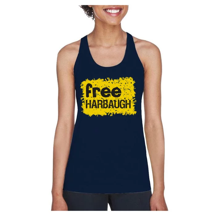 Eat Off The Floor Trending Free Harbaugh Women's Racerback Tank