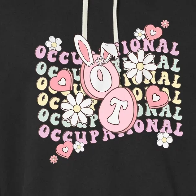 Easter Occupational Therapy Spring OT Assistant COTA OTA Garment-Dyed Fleece Hoodie