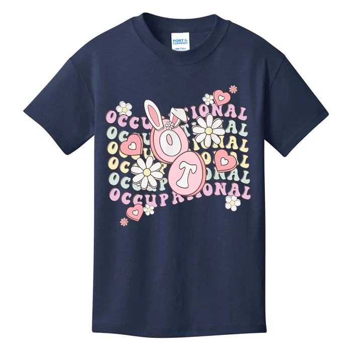 Easter Occupational Therapy Spring OT Assistant COTA OTA Kids T-Shirt