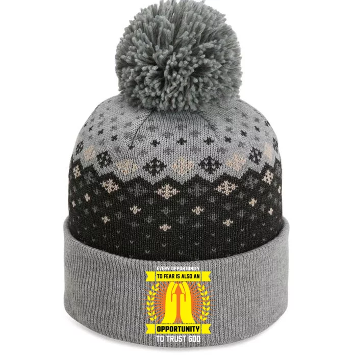 Every Opportunity To Fear Is Also An Opportunity To Trust God The Baniff Cuffed Pom Beanie