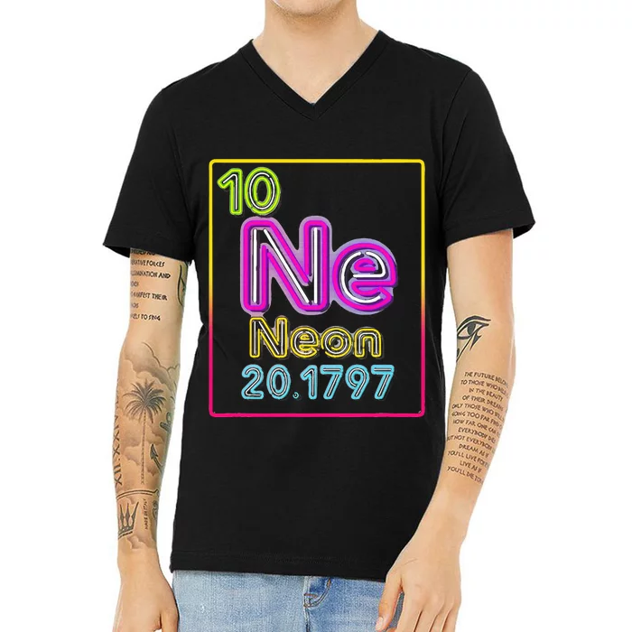 Element Of The Chemistry Periodic Table For Scientists V-Neck T-Shirt