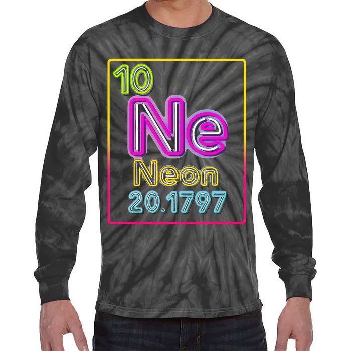 Element Of The Chemistry Periodic Table For Scientists Tie-Dye Long Sleeve Shirt