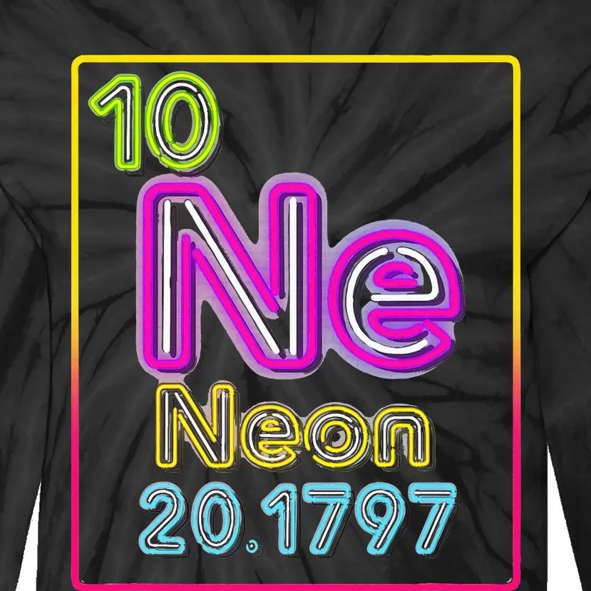 Element Of The Chemistry Periodic Table For Scientists Tie-Dye Long Sleeve Shirt