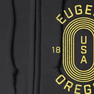 Eugene Oregon Usa Full Zip Hoodie