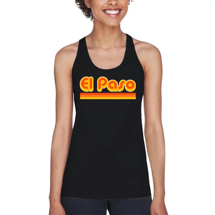 El Paso 70s For People Who Love El Paso Women's Racerback Tank