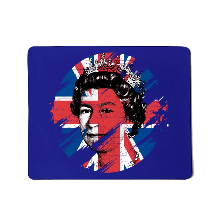 Elizabeth Pop Art Union Jack Flag Queen Of England Gift Mousepad