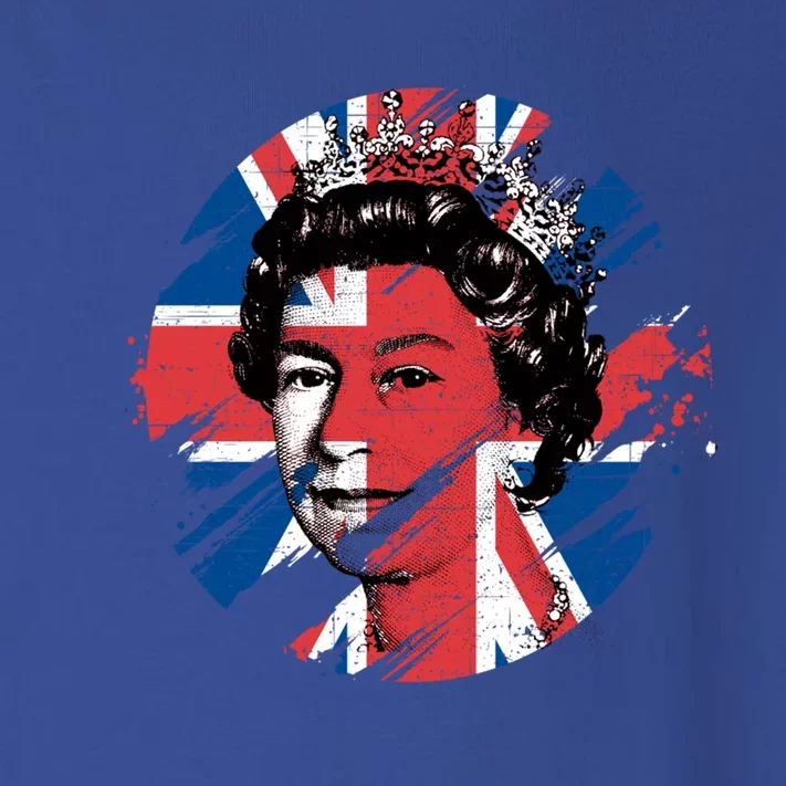 Elizabeth Pop Art Union Jack Flag Queen Of England Gift Toddler Long Sleeve Shirt