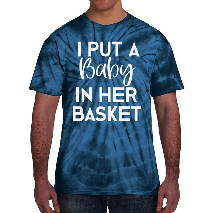 Easter Pregnancy Announcement Dad I Put A Baby In Tie-Dye T-Shirt