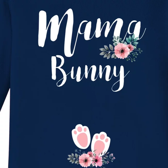 Easter Pregnancy Announcefunny Gift Mama Bunny Reveal Gift Baby Long Sleeve Bodysuit