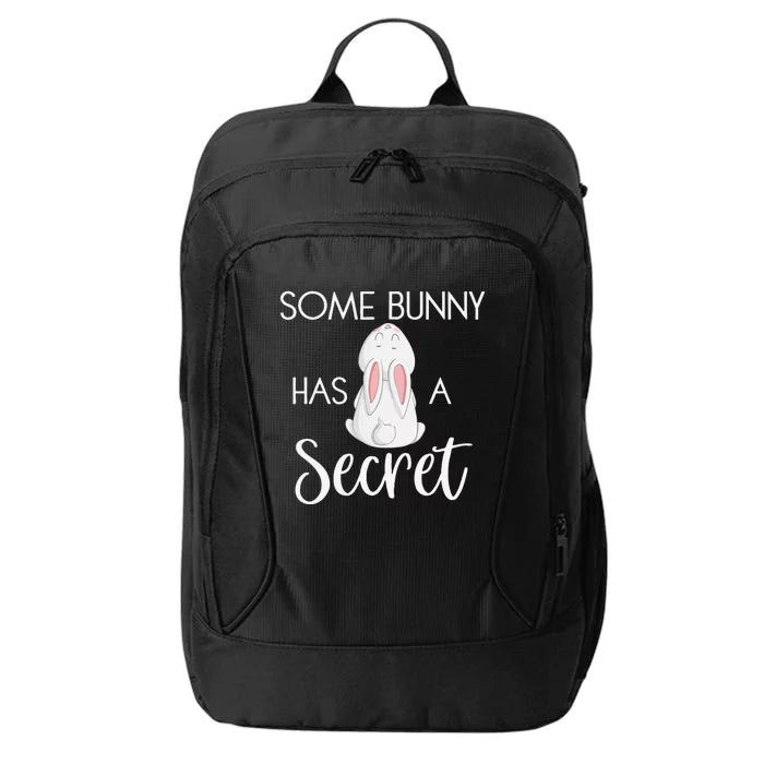 Easter Pregnancy Announcement Some Bunny Has A Secret Funny City Backpack