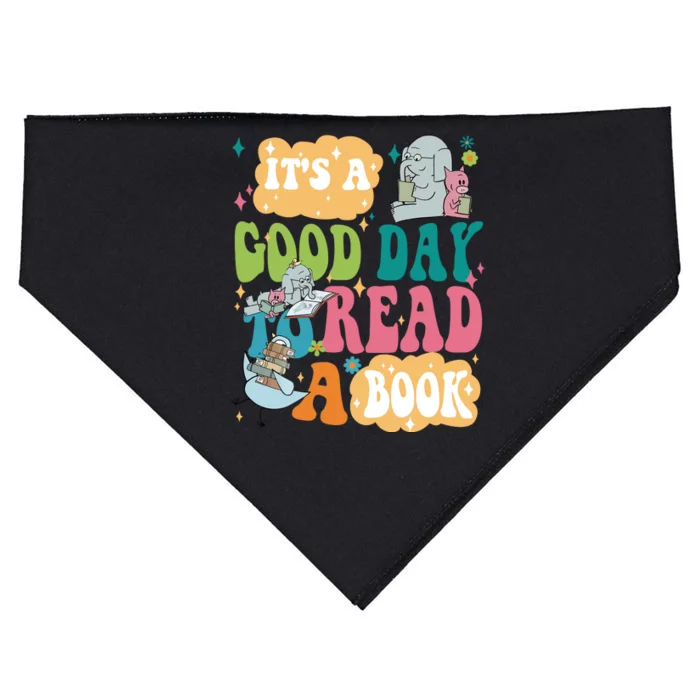 Elephant Piggie And Pigeon Its A Good Day To Read A Book Back To Scho USA-Made Doggie Bandana