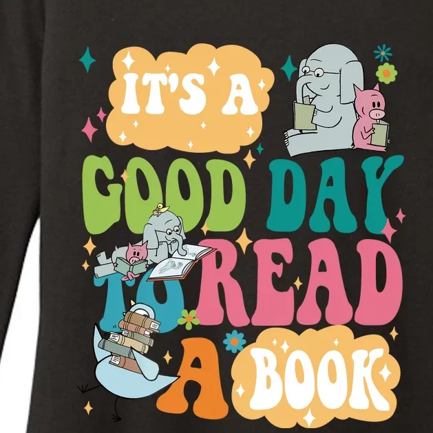 Elephant Piggie And Pigeon Its A Good Day To Read A Book Back To Scho Womens CVC Long Sleeve Shirt