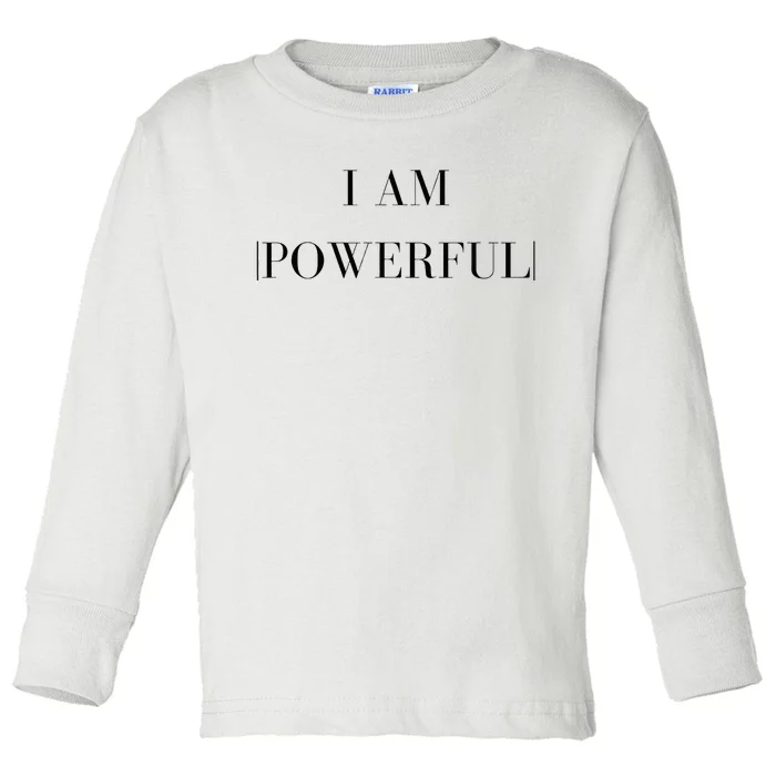 Empowerment Phrases Affirmations Toddler Long Sleeve Shirt