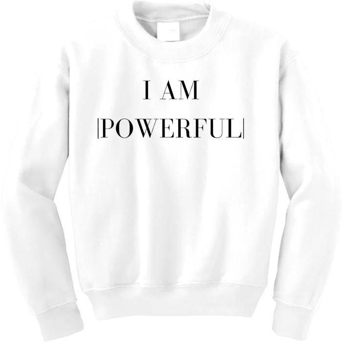 Empowerment Phrases Affirmations Kids Sweatshirt