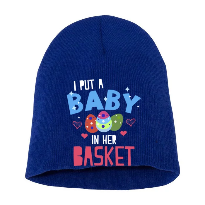 Easter Pregnancy Announcet Gift Design For Dads Cute Gift Short Acrylic Beanie