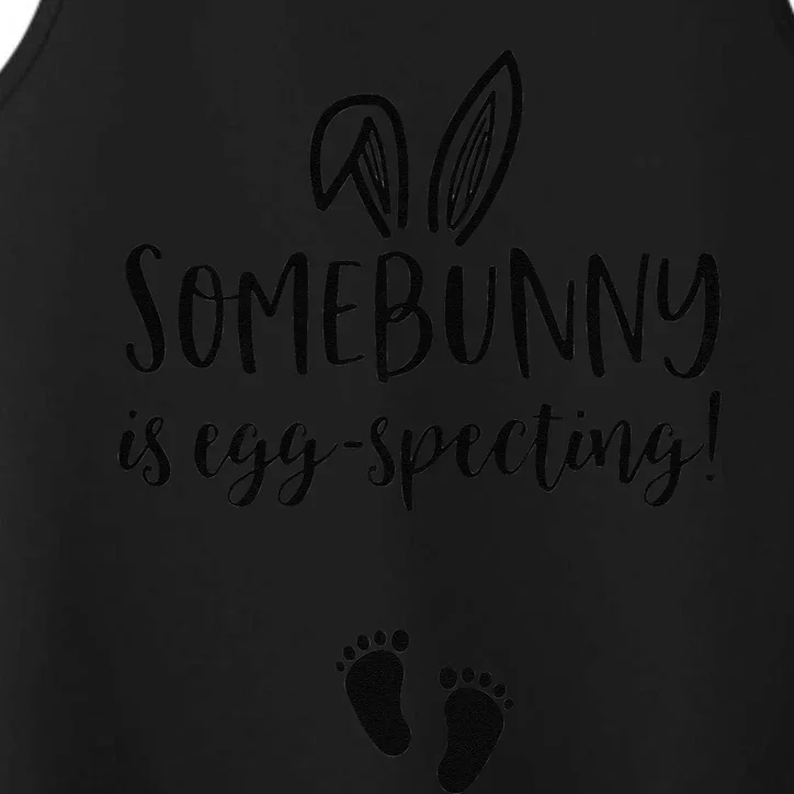 Easter Pregnancy Announcement Somebunny Is Eggspecting Performance Tank