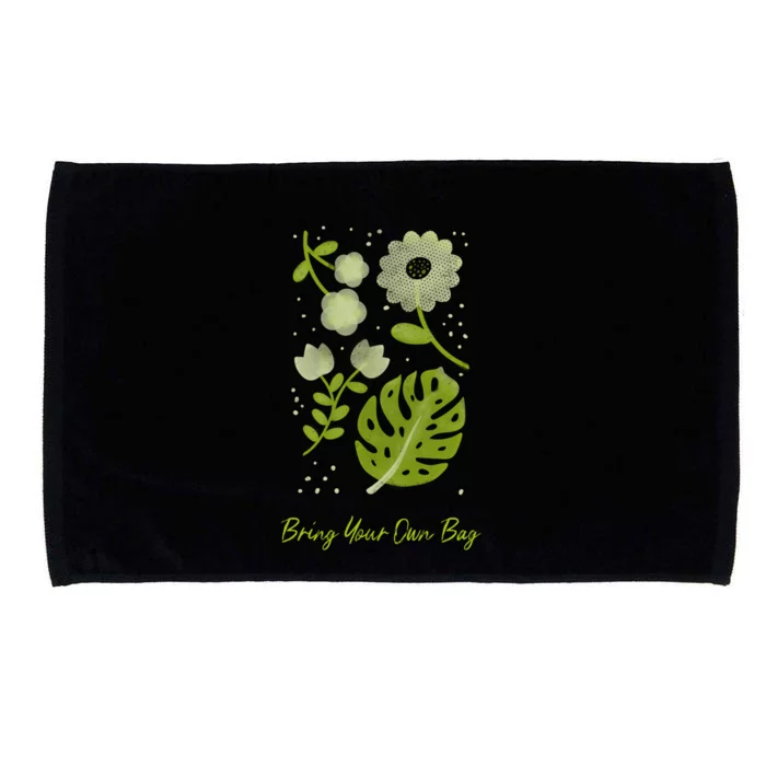 Environt Pollution Bring Your Own Bag Tropical Plant Leaf Gift Microfiber Hand Towel