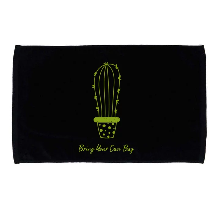 Environt Pollution Bring Your Own Bag Cactus Plant Gift Microfiber Hand Towel