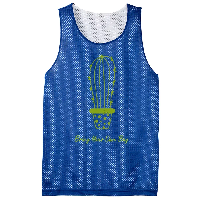 Environt Pollution Bring Your Own Bag Cactus Plant Gift Mesh Reversible Basketball Jersey Tank