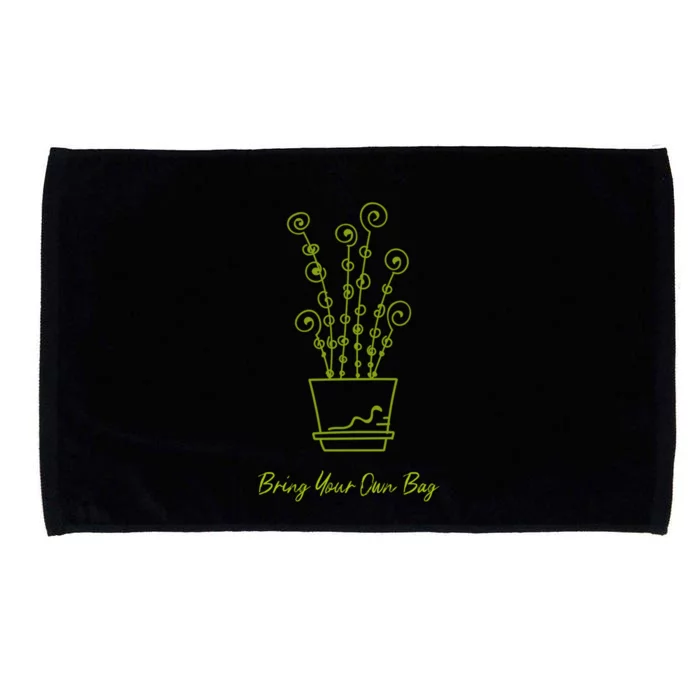 Environt Pollution Bring Your Own Bag Tropical Flower Meaningful Gift Microfiber Hand Towel