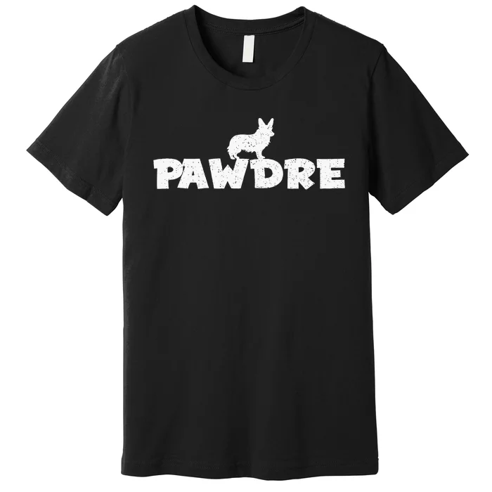 En Pawdre Corgi Dad Cute Fur Dad Fathers Day Dog Premium T-Shirt