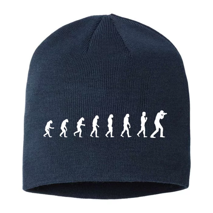 Evolution Photographer | Camera Photography Lovers 8 1/2in Sustainable Knit Beanie