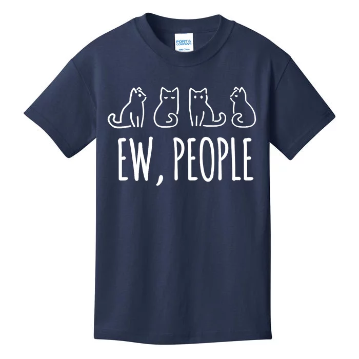 ew, people cat lovers funny cat Kids T-Shirt