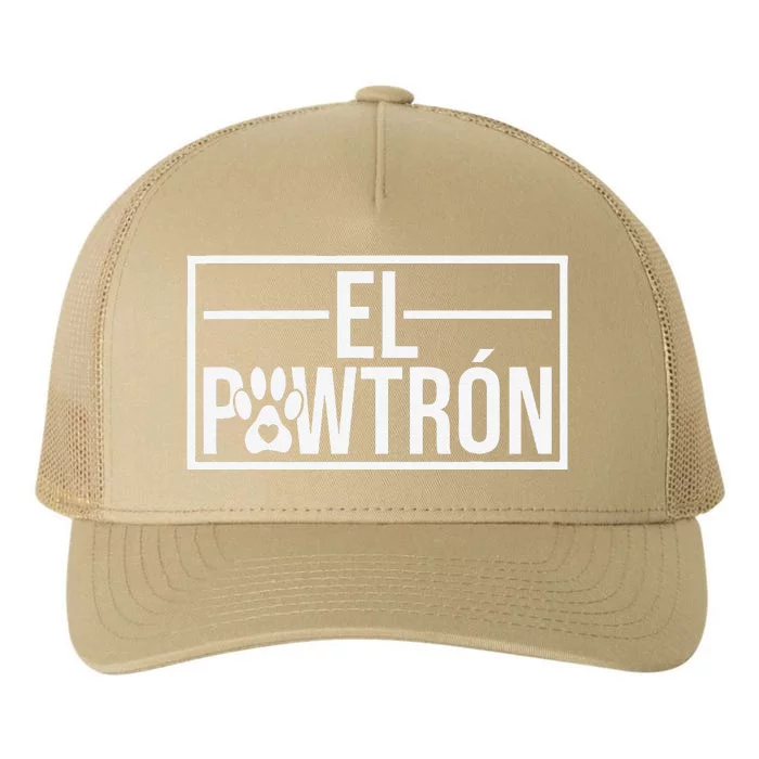 El Pawtrón Cat Dad Cat Grandpa Funny Fathers Day Cat Lover Yupoong Adult 5-Panel Trucker Hat