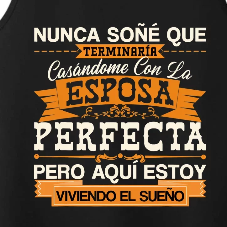 Esposa Perfecta Camiseta para Esposo Para Aniversario Performance Tank