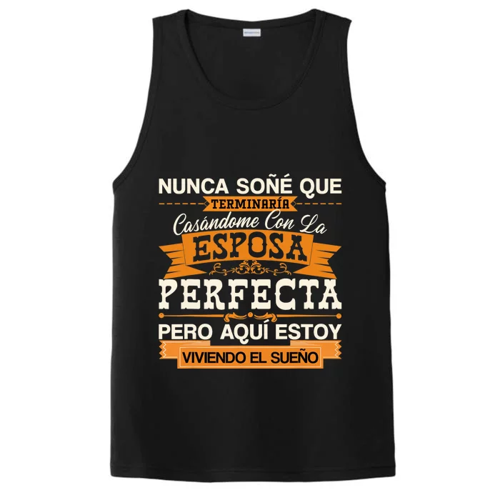 Esposa Perfecta Camiseta para Esposo Para Aniversario Performance Tank