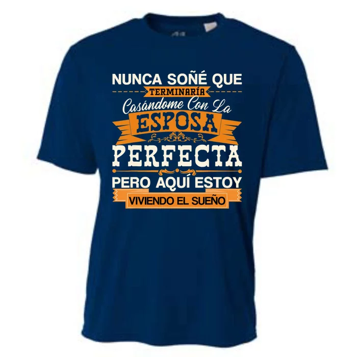 Esposa Perfecta Camiseta para Esposo Para Aniversario Cooling Performance Crew T-Shirt