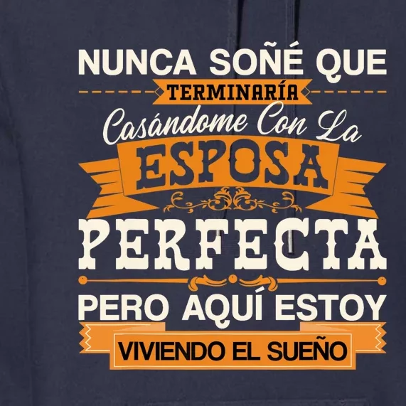 Esposa Perfecta Camiseta para Esposo Para Aniversario Premium Hoodie