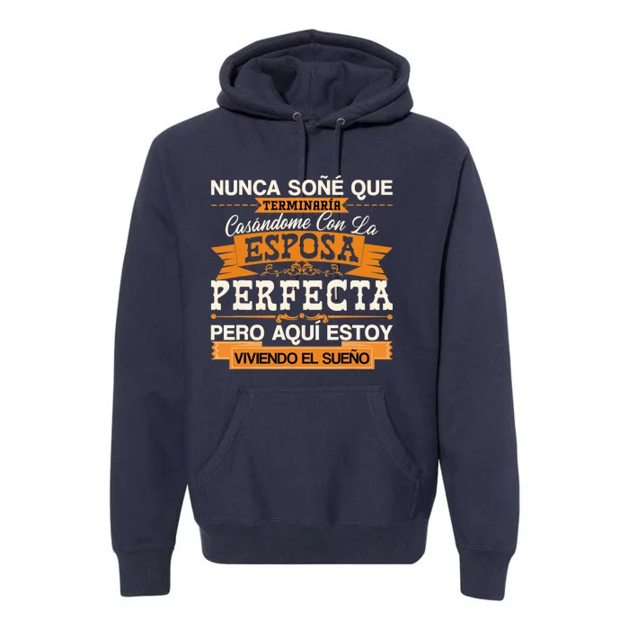 Esposa Perfecta Camiseta para Esposo Para Aniversario Premium Hoodie