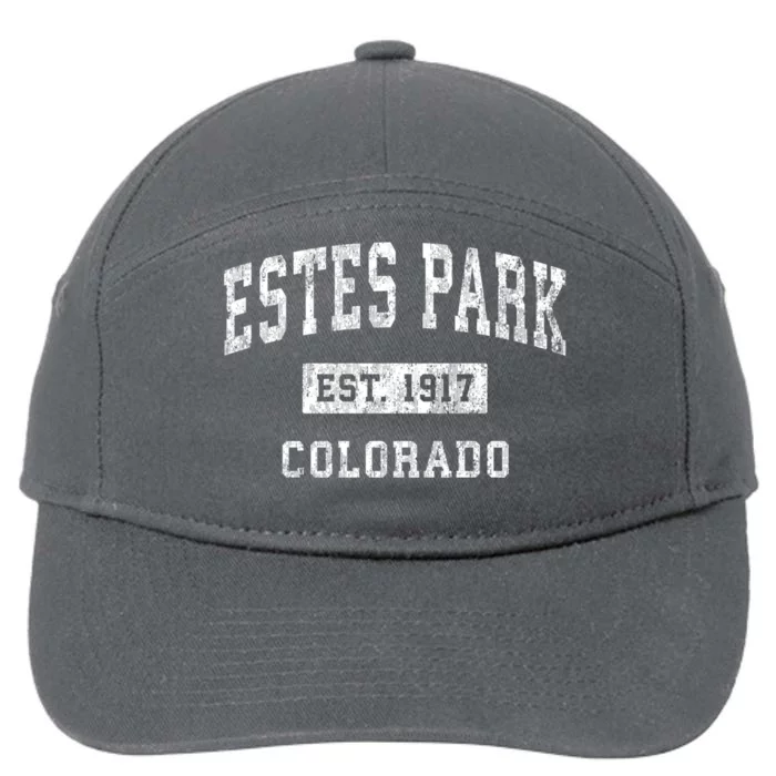 Estes Park Colorado Co Vintage Established Sports Design 7-Panel Snapback Hat